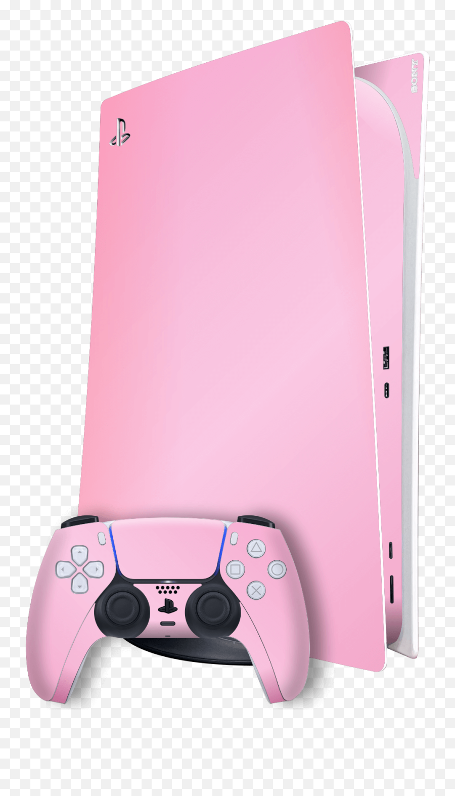Playstation 5 Ps5 Digital Edition Pink Matt Skin Emoji,Video Game Conreoller Emoji