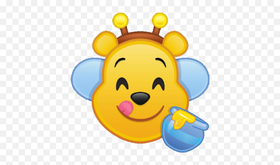 Honey Bee Pooh Emoji,Pot Emojis