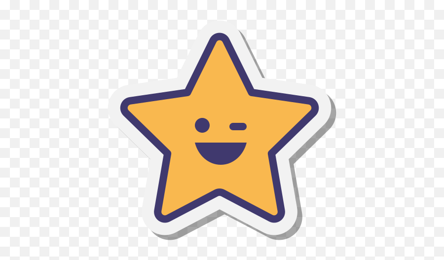 Falling Star Icon In Stickers Style Emoji,Orange Heart Sparkle Emoji
