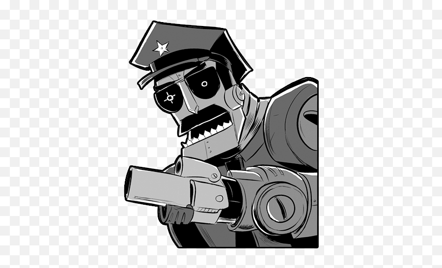 Robot Axe Cop Icon Axe Cop Iconset Michael Beach - Cartoon Robot Cop Emoji,Axe Emoticon