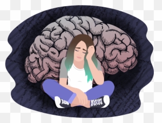 Depression And Your Brain - Brain Stress Depression Emoji,Parts Of The Brain That Control Emotion