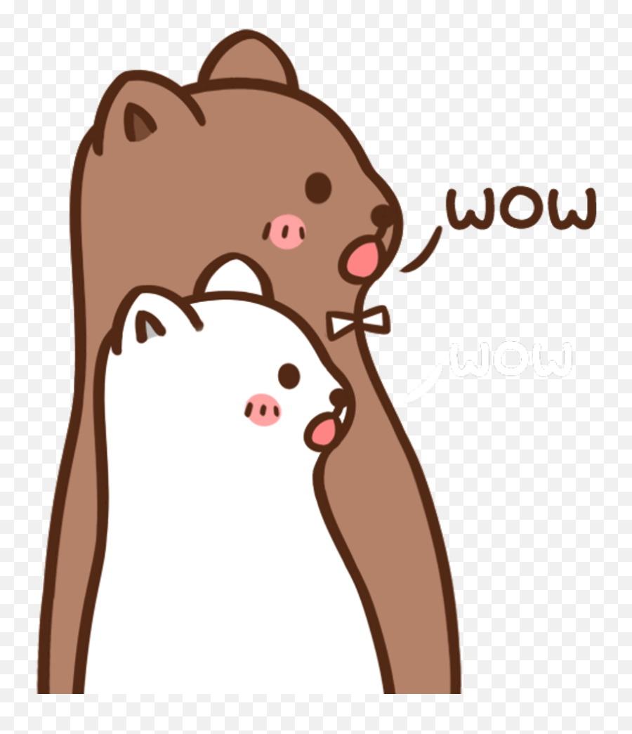 Emoji - Bear Wow Cartoon,Brown Bear Emoji