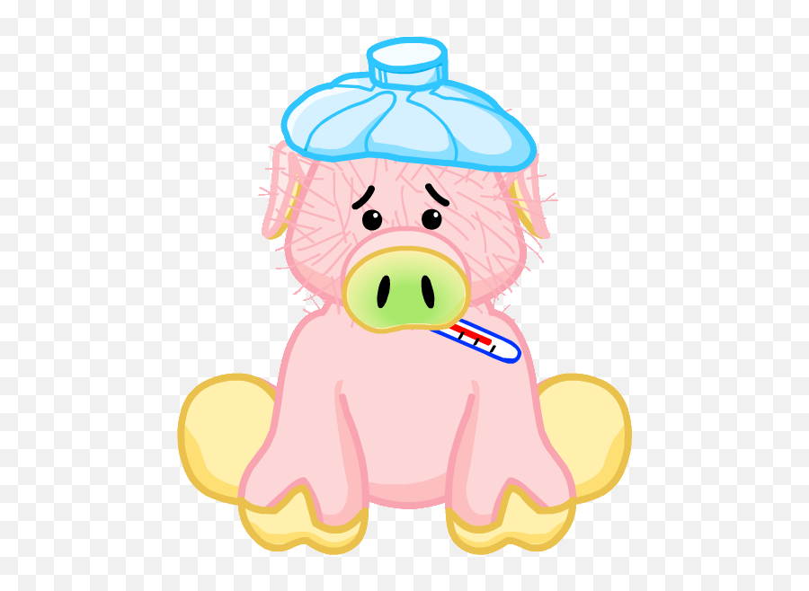 Download Hd Pig Sick - Baby Angel Clip Art Transparent Png Sick Pig Transparent Background Emoji,Pig Emoji Png
