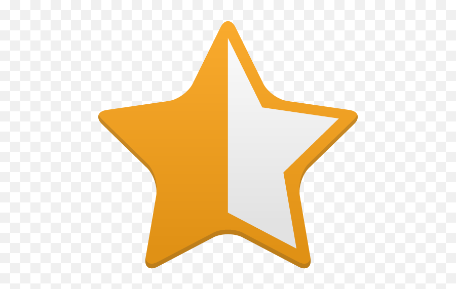 Star Half Full Icon - Half Star Rating Icon Emoji,Half Star Emoji