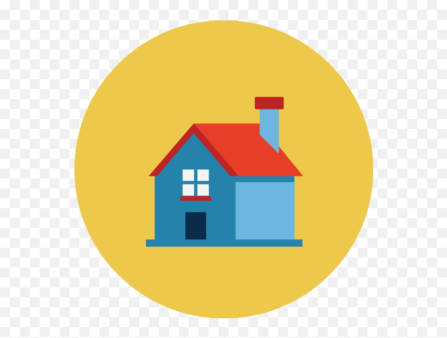 Home Clipart Public Housing Home - Housing Icon Png Circle Emoji,:putnam: Emoji