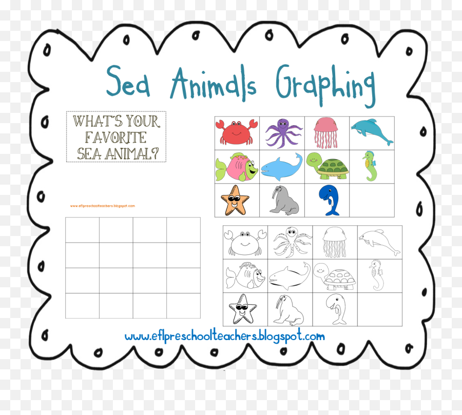 Sea Animals - Word Recognition Activity Sea Animals Emoji,Emotion Printable Flashcards For Toddlers