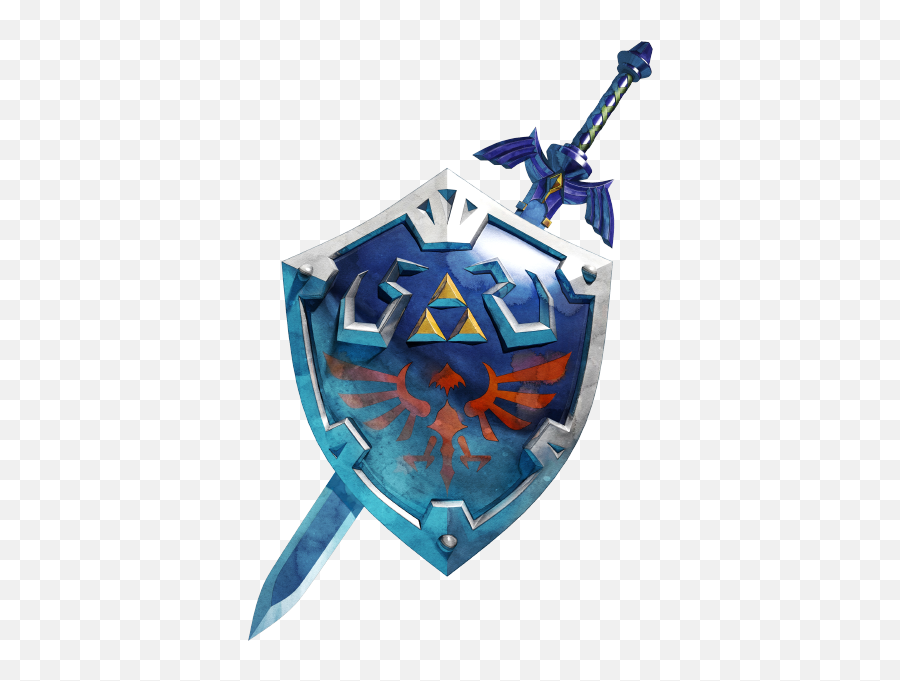 Whats The Best Shield Design In Video Games Resetera - Legend Of Zelda Master Sword And Hylian Shield Emoji,S Said And Shield Starter Emotions