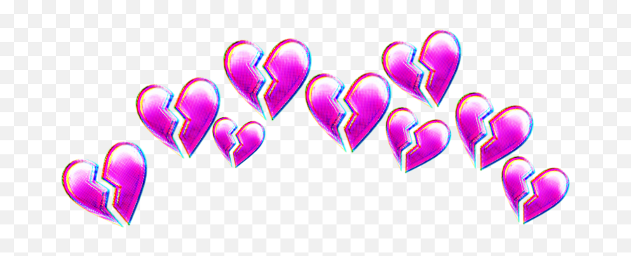 Heart Broken Heart Crown Transparent - Blue Heart Emoji Broken Png,Broken Heart Emoji Keys