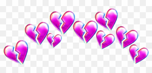 Heart Broken Heart Crown Transparent - Blue Heart Emoji Broken Png,Broken Heart Emoji Keys
