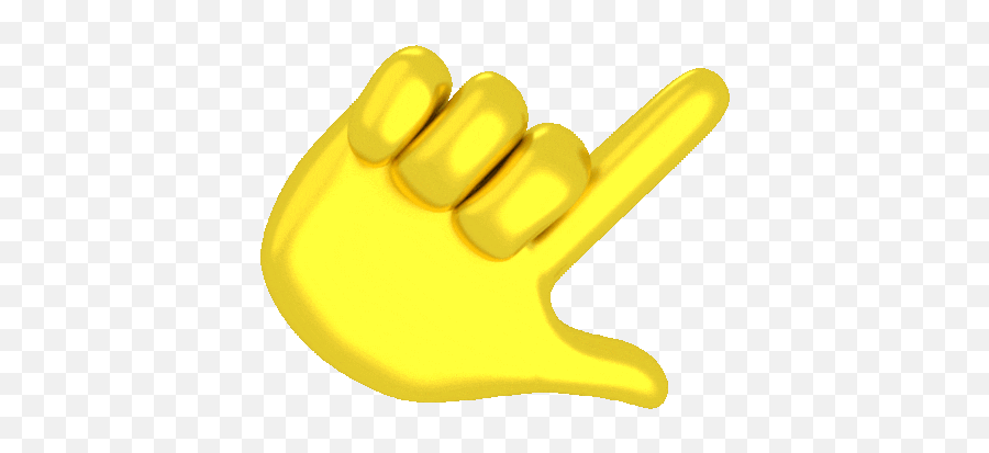 Emoji Yellow Gif - Sign Language,Thumb Emoji