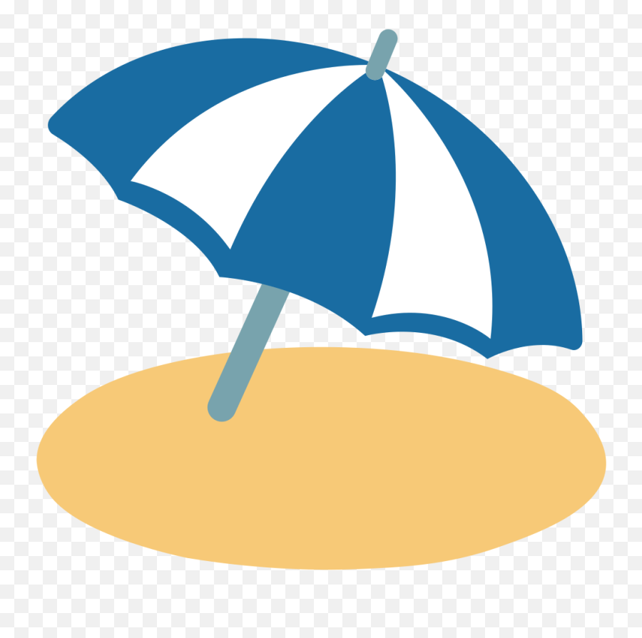 Umbrella On Ground Emoji - Beach Emoji Png,Beach Ball Emoji