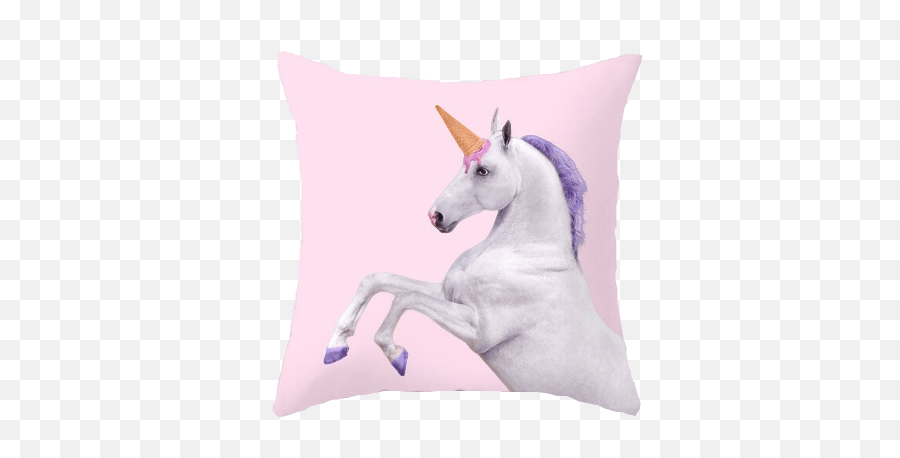 Unicorn Pillow Unicorn Backpack Store - Horse With Ice Cream Cone Horn Emoji,Where To Buy The Emoji Pillows