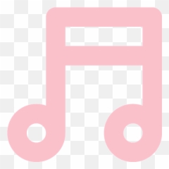 Pink Music Note Icon - Pinkish Icon Of Music Emoji,What Is The Eye And Music Notes On Guess The Emoji