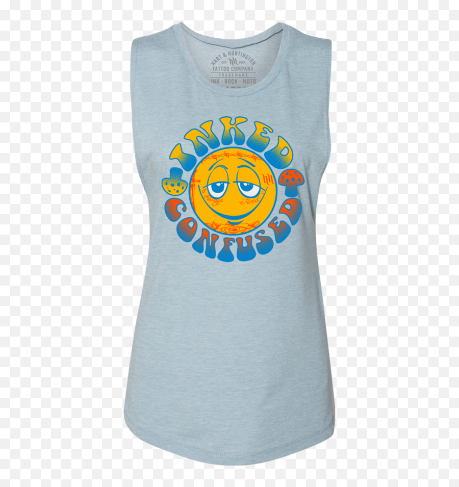 Hu0026h Tattoo Cool Buzz Tank - Sleeveless Emoji,Hari Kari Emoticon