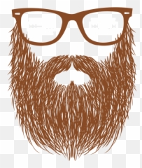 Free Bearded Face Png No Background - Glasses Beard Transparent Emoji,Slitherio Emojis
