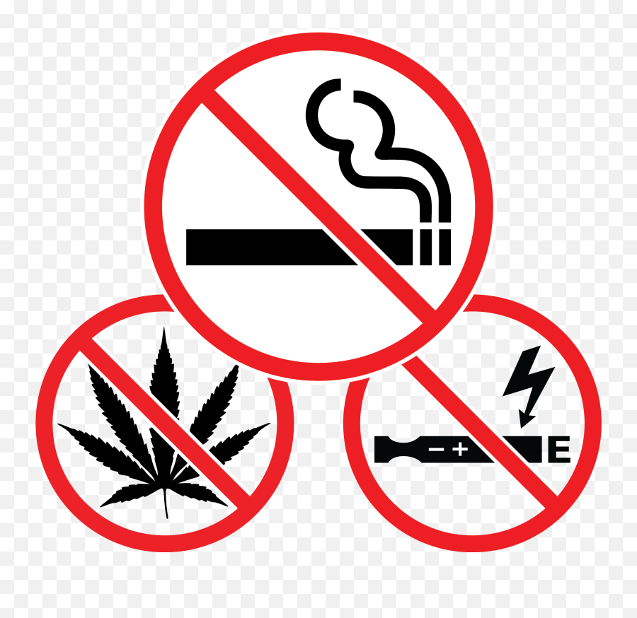 Smoking Restricted In Public Places - No Smoking Vaping Cannabis Emoji,Marijuana Cigarette Text Emoticon