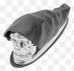 Front Fender Ornament Grim Reaper Chrome Skull For Harley - Motorcycle Front Fender Ornaments Emoji,Grim Reaper Emoticon Facebook