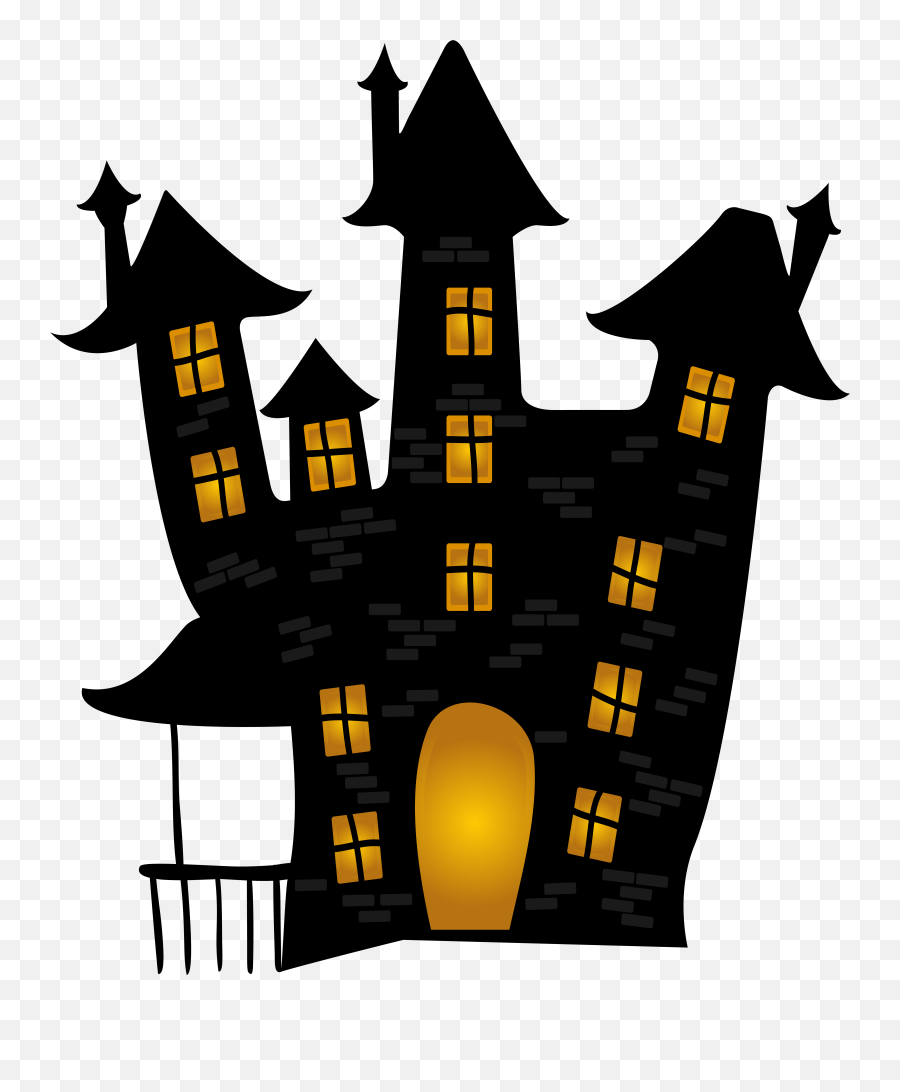 Download Ghost Scary Halloween House - Animated Halloween Hounted House Cartoon Emoji,Scary Facebook Halloween Emoticons