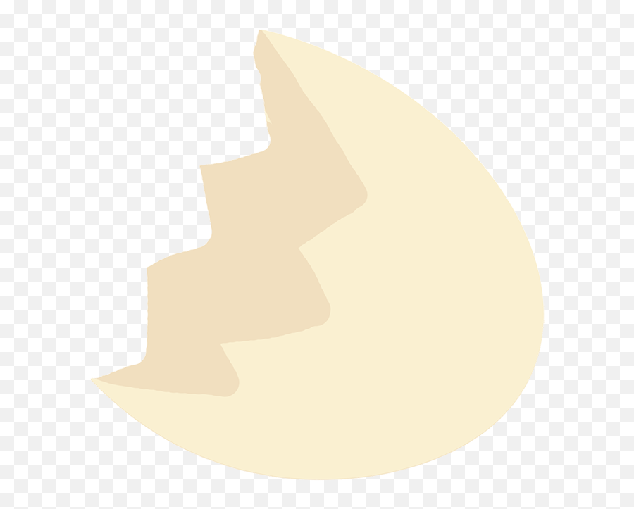 Shell Clipart Broken Egg - Cracked Transparent Egg Shell Emoji,Broken Egg Yolk Japanese Emoticon