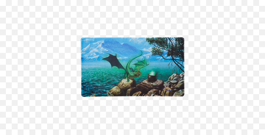 Playmat - U0027bayagau0027 Dragon Shield Playmat Mint Emoji,Rare Dolphin Emoticon