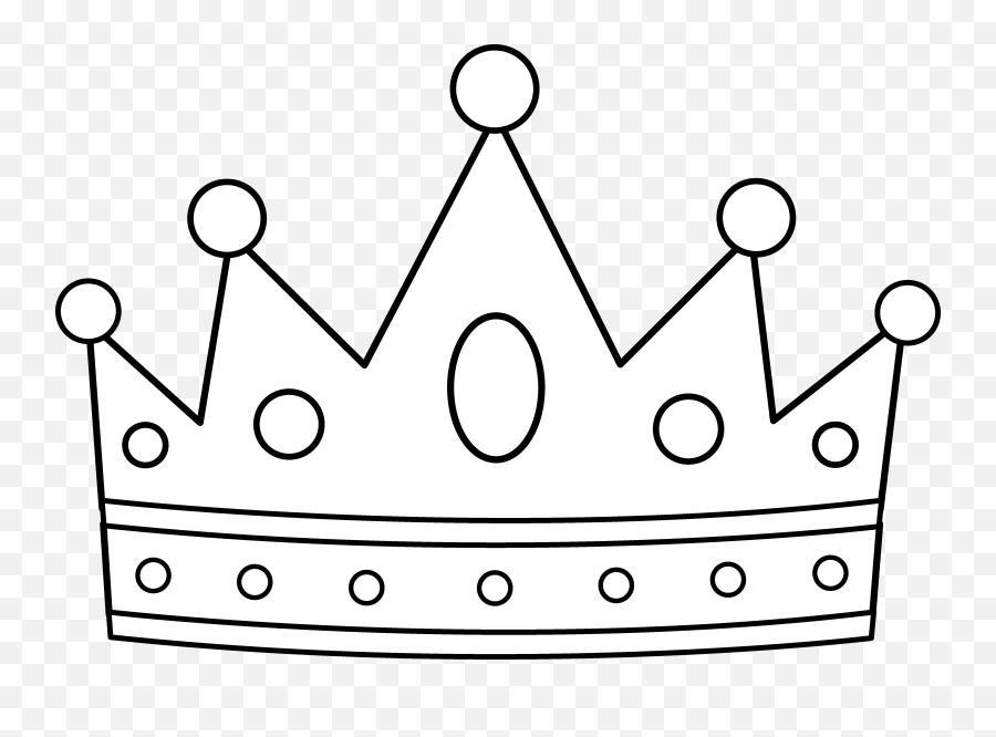 Crown Clip Art With Transparent - Crown Coloring Pages Emoji,Black And White Crown Emoji