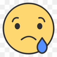 Facebook Faces Emotions Emoji Sticker By Mohammed - Sad Facebook Reaction Png,Type Emoji Faces