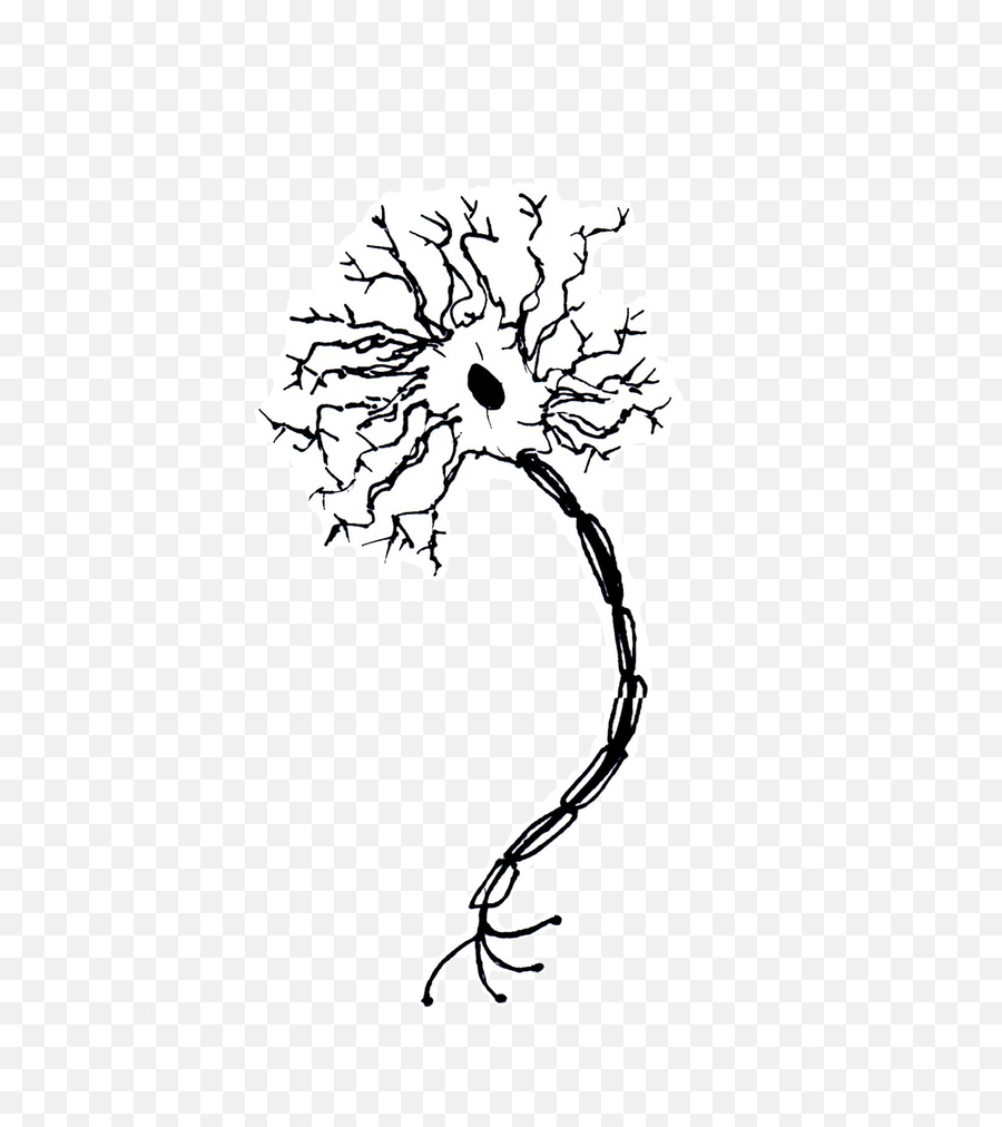 Neuron Doodle Sticker By Helenmargaris - White 3x3 In Emoji,Repressed Emotions Clipart