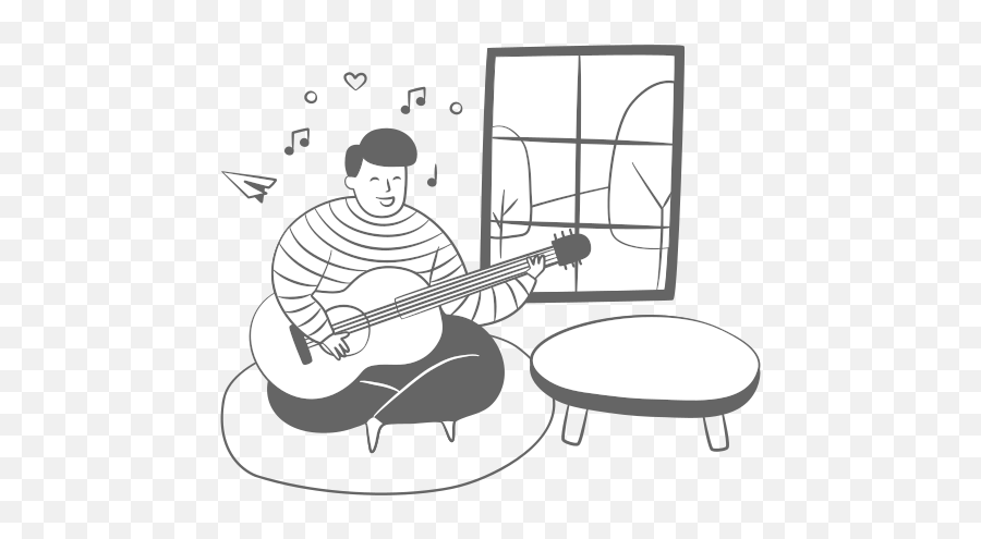 Playing Music Free Icon Of Streamlineicons Hand Draw 2 Emoji,Minion Emoticons Guitar