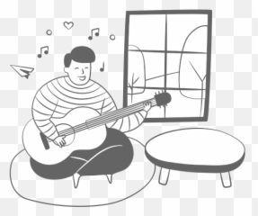 Playing Music Free Icon Of Streamlineicons Hand Draw 2 Emoji,Minion Emoticons Guitar