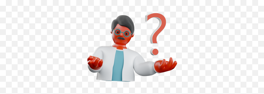 Premium Ask A Doctor 3d Illustration Download In Png Obj Or Emoji,Doctor Patient Emoji