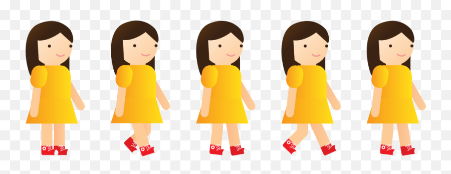 Web Animation U2014 Alex Saunders Emoji,Standing Girl Emoji
