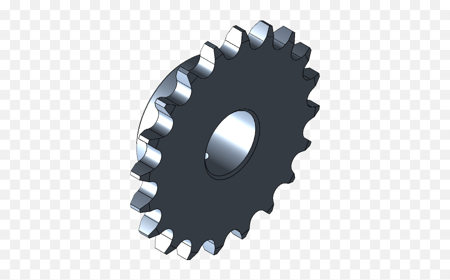 20 Teeth Sprocket 8b 25id 3d Cad Model Library Emoji,Sprocket Emoji