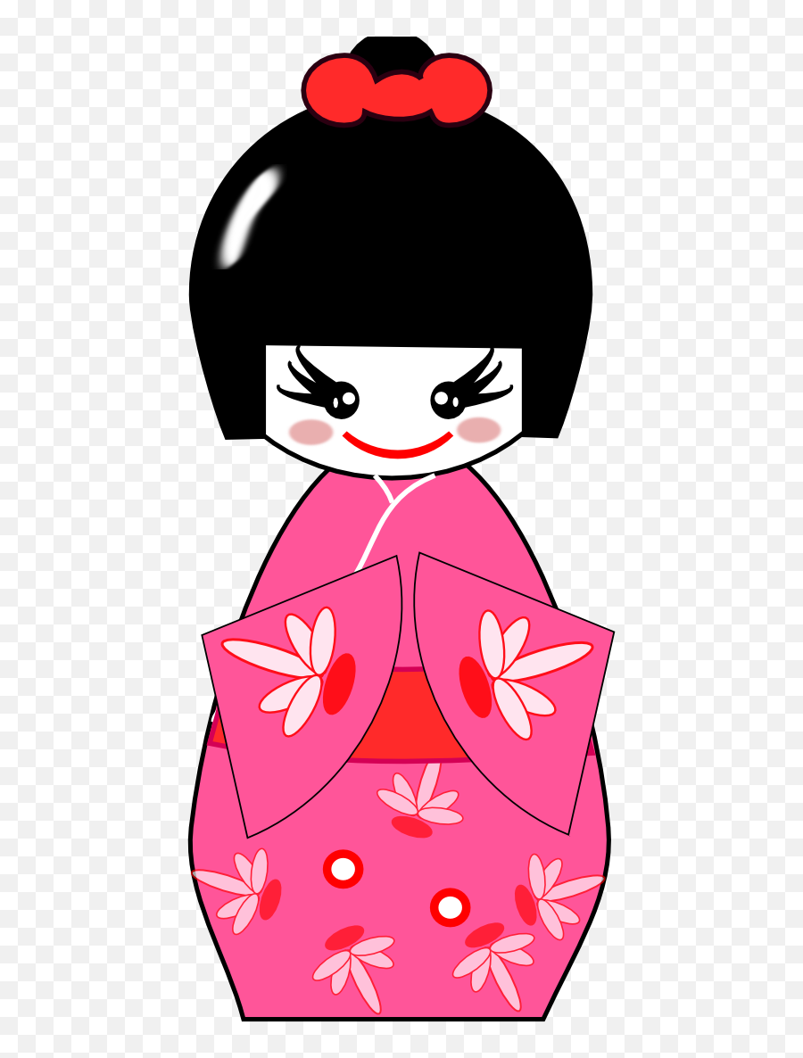 Japanese Clipart Character Japanese Character Transparent - Japanese Doll Clipart Emoji,Japanese Dolls Emoji