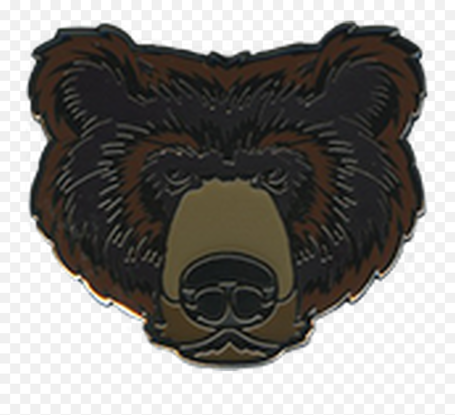 Wood Badge Bear Critter Head Lapel Pin Emoji,Woods Emoji