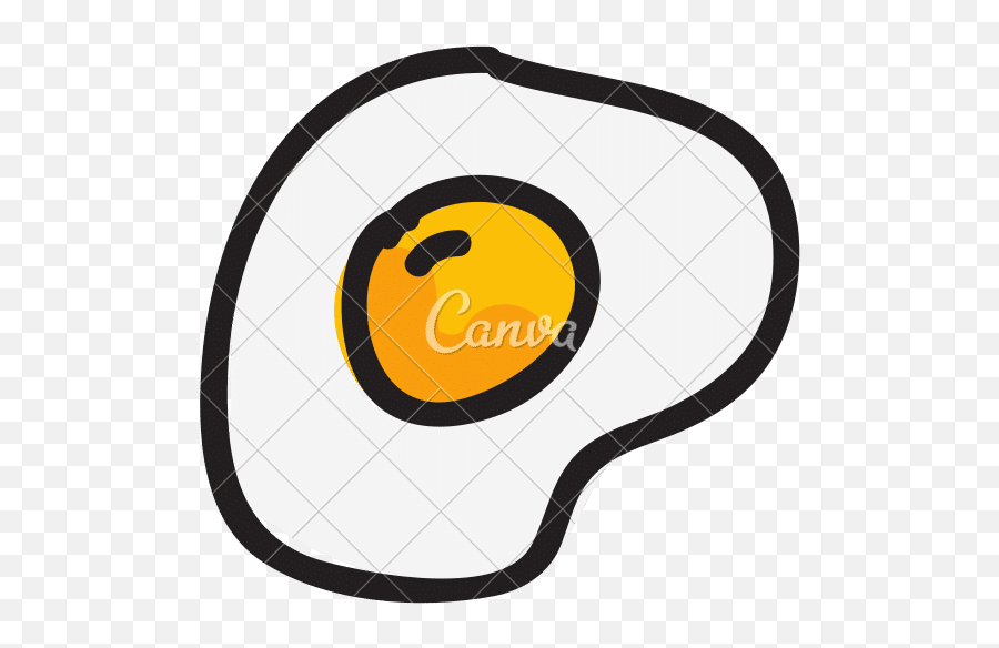 Fried Egg Isolated Icon Design - Canva Emoji,Fried Egg Emoji