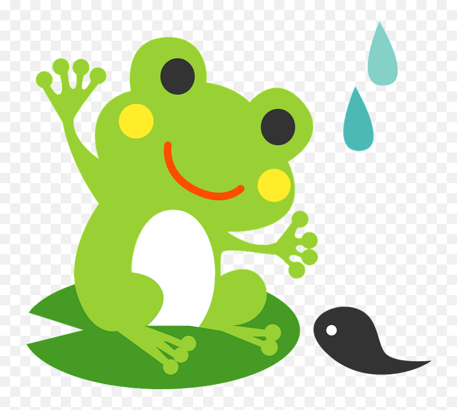 Frog And Tadpole Clipart Free Download Transparent Png - Clipart Png Transparent Tadpoles In Water Emoji,Lily Pad Emoji