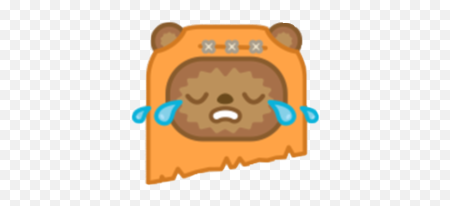 Download Hd Sticker Ewok Cryemoji Cute - Happy,Ewok Emoji