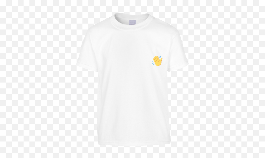 Download Hd Wave Emoji T - Shirt Tshirt Transparent Png Short Sleeve,Emoji Of A Wave