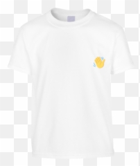 Download Hd Wave Emoji T - Shirt Tshirt Transparent Png Short Sleeve,Emoji Of A Wave