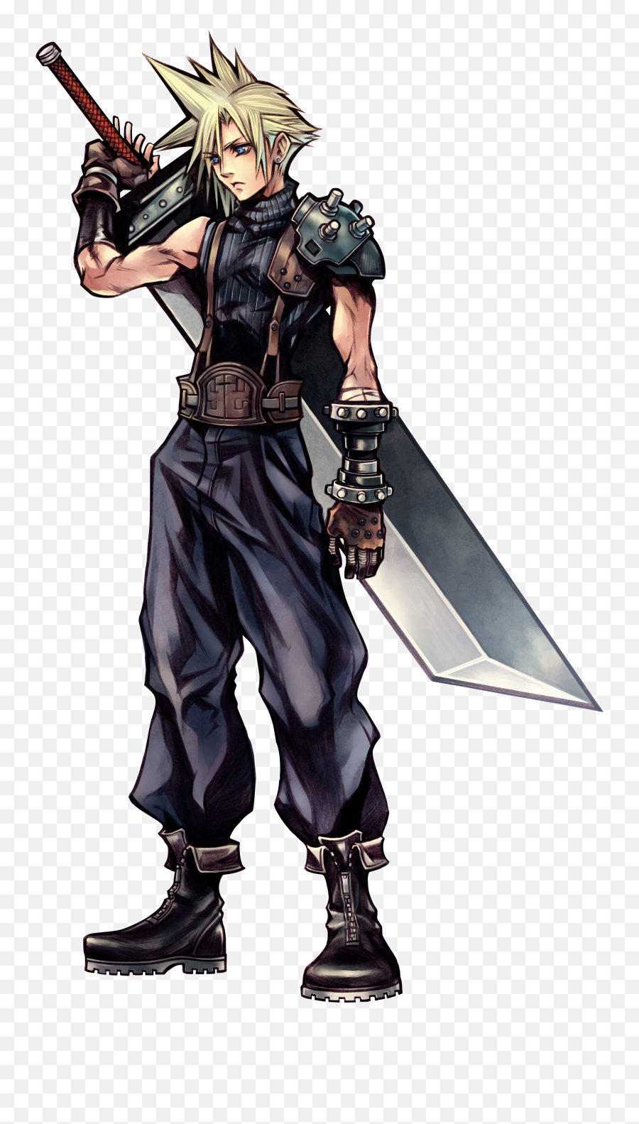 Cloud Is Not An Emo - Cloud Final Fantasy Emoji,Anime Where The Main Character Has No Emotions