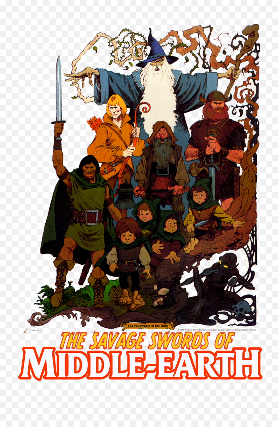 Savage Swords - Lord Of The Rings Cartoon Poster Emoji,Savage Emotions