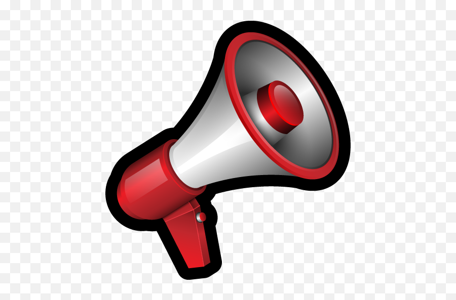 Megaphone Clipart Red Megaphone Red - Announcement Megaphone Icon Transparent Emoji,Blowhorn Emoji