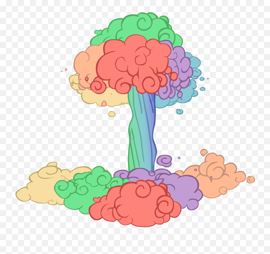 Download Somepony Lesson Zero Mushroom Cloud No Pony - Sonic Rainboom Png Emoji,Facebook Emoticons Mushroom Cloud