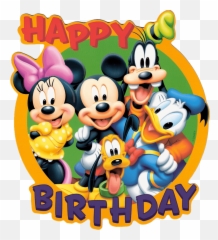 Mickey And Friends Happy Birthday - Happy Birthday Cartoon Images Hd Emoji,Happy Birthday Animated Emoji