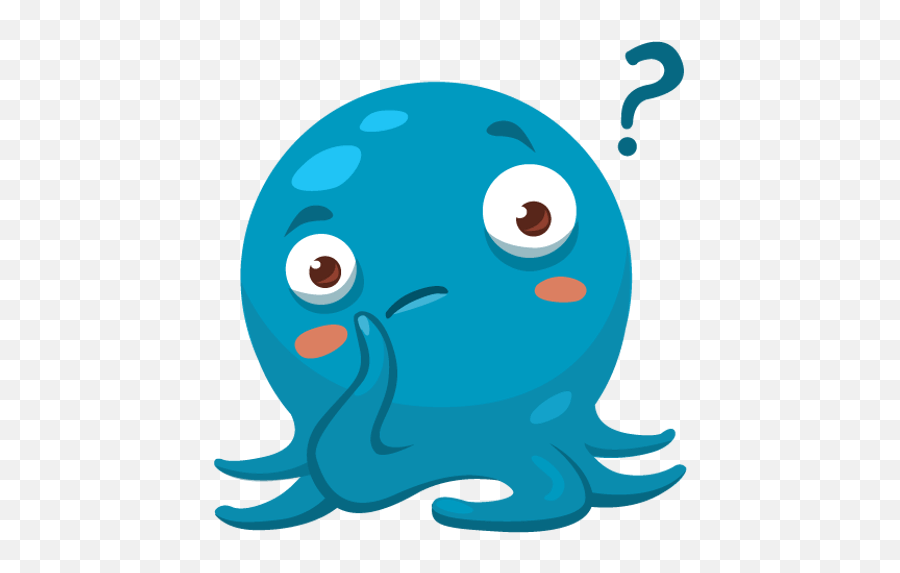 Octo The Angry Octopus Imessage Stickers By Overboldapps - Dot Emoji,:octopus: Emoticon