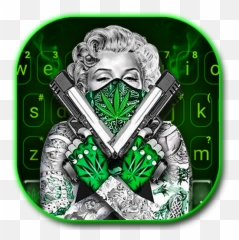 2021 Gun Weed Cool Lady Keyboard Pc Android App - Gun Weed Cool Lady Emoji,Gun Emoji Android