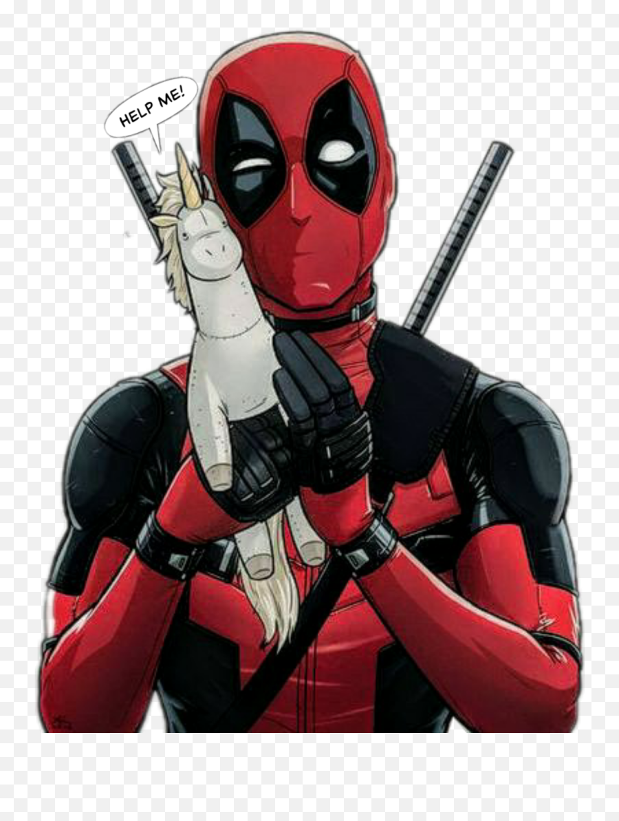 Deadpool Sticker By Juan Jdt - Deadpool And His Unicorn Emoji,Deadpool Poster Emojis