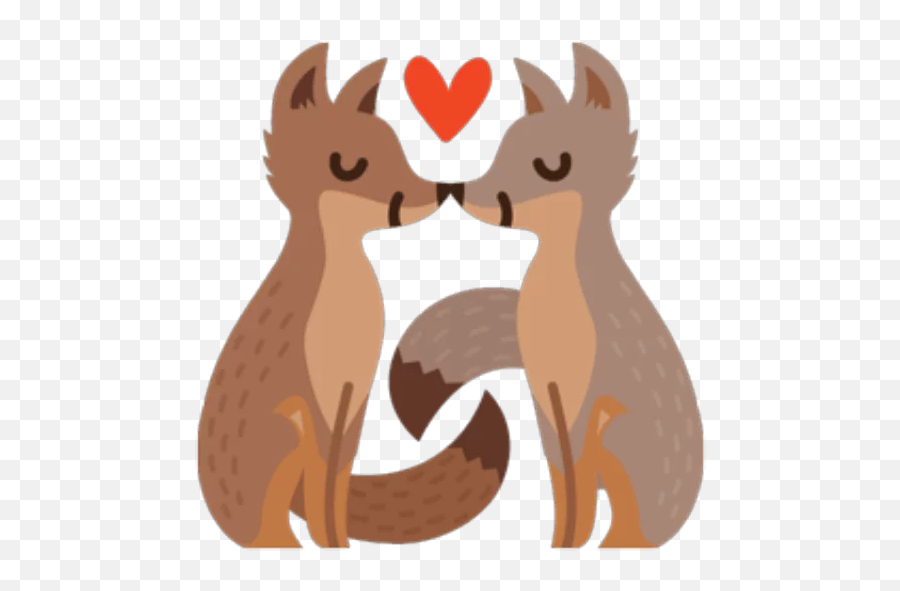Stickers - Messenger Fox Stickers Png Emoji,Tuzki Emoticons Facebook Throwing Kisses