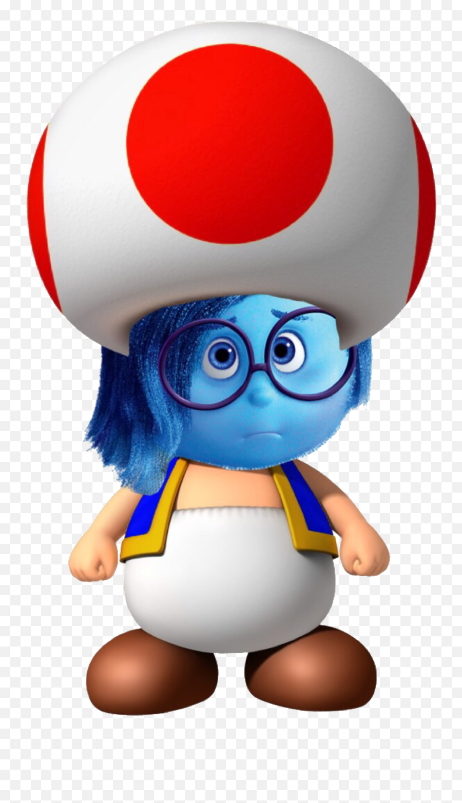 Toadstoolu0027s Sadness - Mario Bros Wii Blue Toad Clipart Toad Blu Super Mario Emoji,Emojis Enemigo