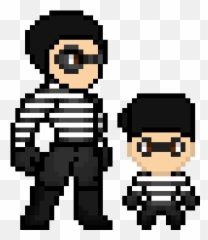 Pixel Art Gallery - Robber Pixel Art Emoji,Robber Emoji Png